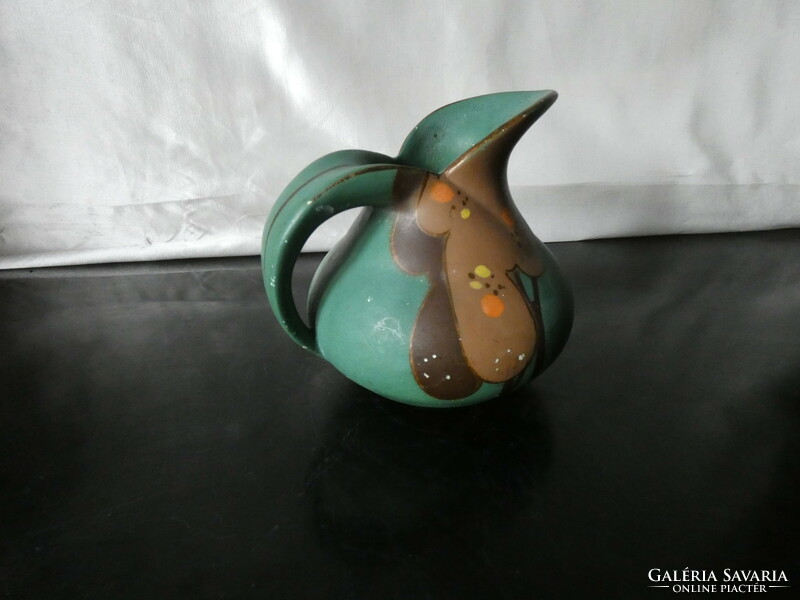 Art Deco / Art Nouveau samara l brentleighs hand painted ceramic jug from the 1930s