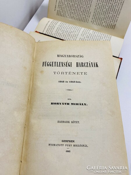 Horváth Mihály - MAGYARORSZÁG FÜGGETLENSÉGI HARCZÁNAK TÖRTÉNETE - első kiadás!!!