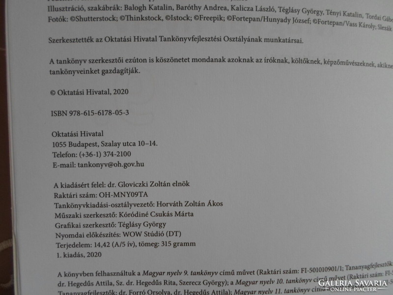 Magyar nyelv 9. tankönyv (Oktatási Hivatal, 2020; NAT 2020; OH-MNY09TA)