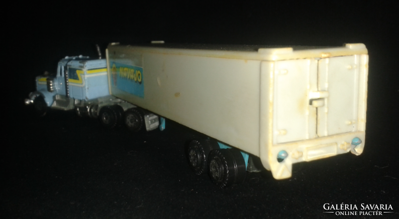 Road champs yatming kenworth big k semi truck die cast + 1 boat transport trailer