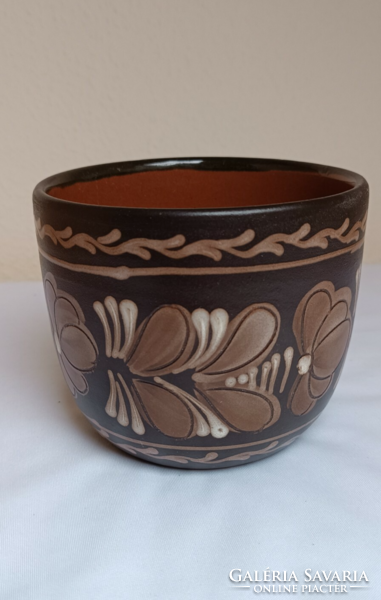 Ceramic pot, Hódmezővásárhely, hand painted