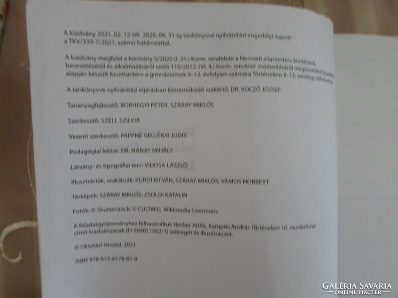 Történelem 10. feladatgyűjtemény (Oktatási Hivatal, 2021; NAT 2020; OH-TOR10MAB)