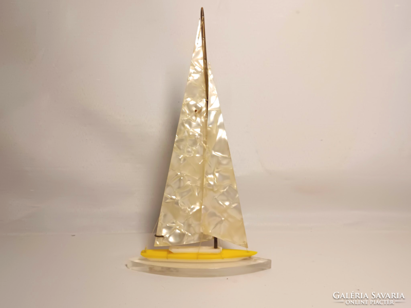 Balaton memory retro plexiglass sailing ship