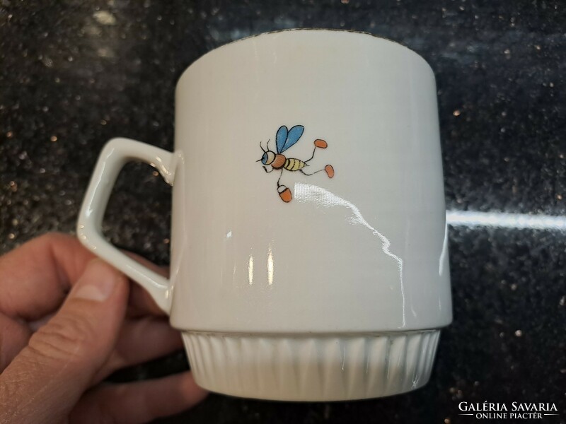 Zsolnay mug with children's decor nostalgia mug