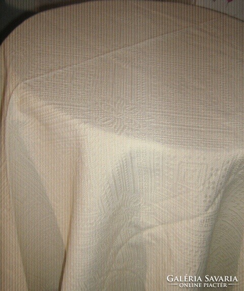 Wonderful elegant butter-colored woven tablecloth