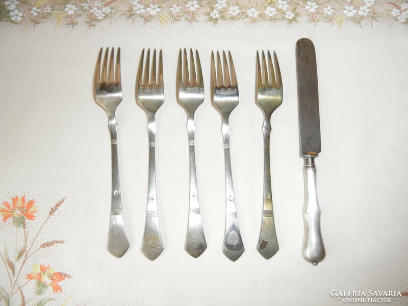 Alpacca fork + knife for replacement (6 pcs.)