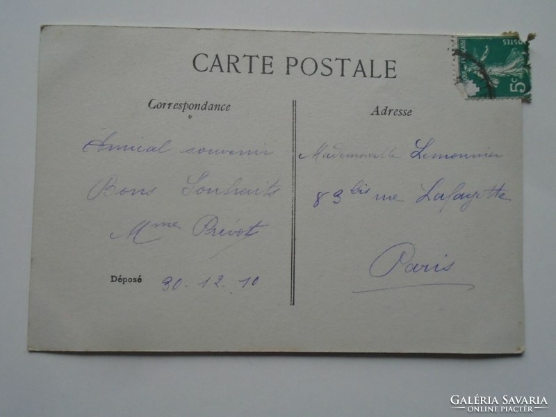 D201780 Christmas card 1909k lemonnier paris