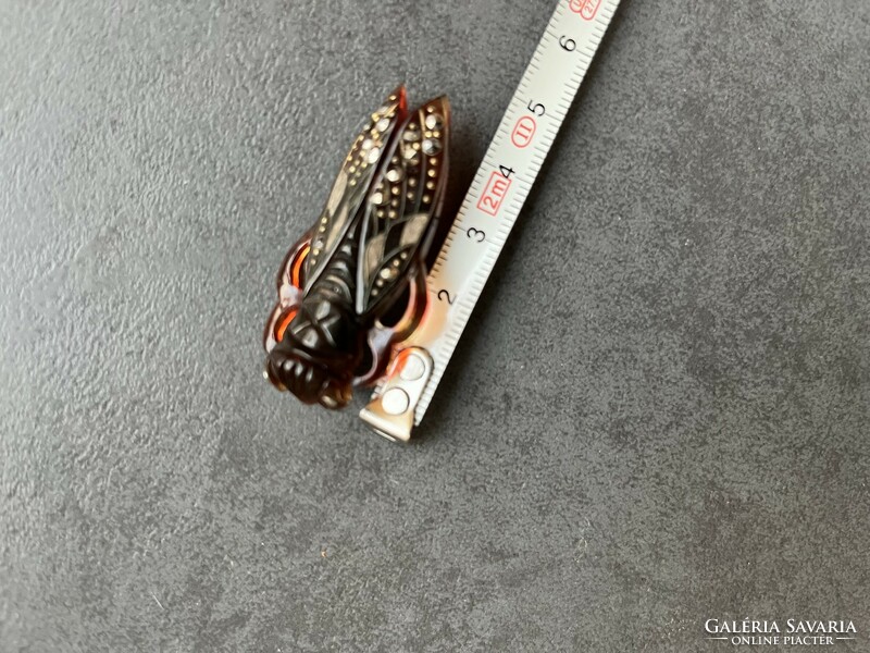 Brooch, pin, scarf pin: cicada