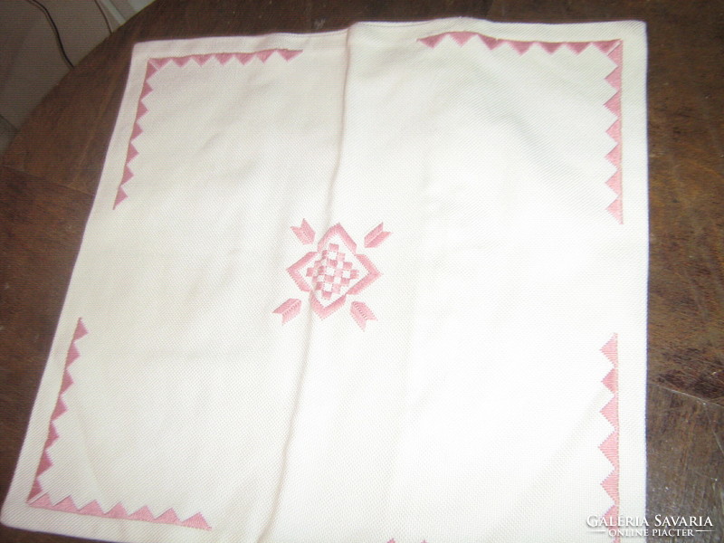 Woven decorative pillow with beautiful embroidery