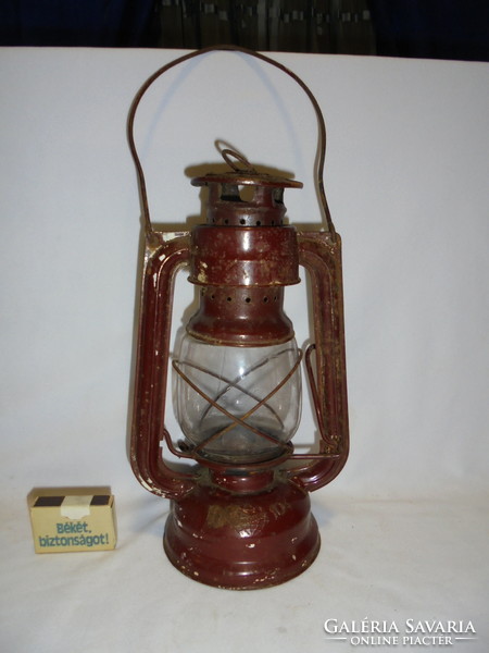 Antique petroleum lamp, storm lamp 