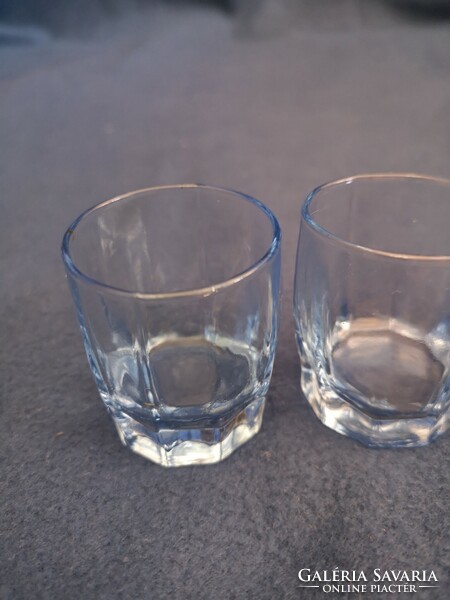 2 blue half glasses