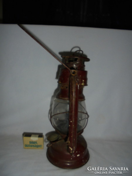 Antique petroleum lamp, storm lamp 