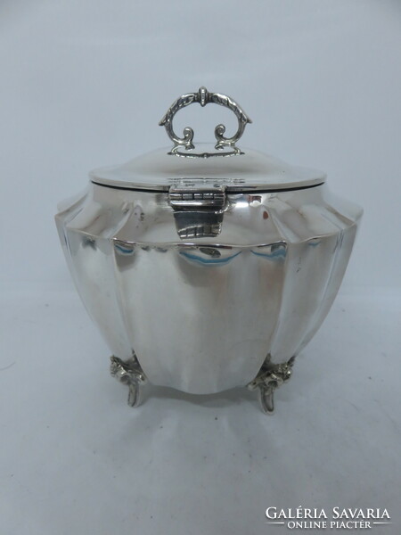 Beautiful silver art-deco sugar box