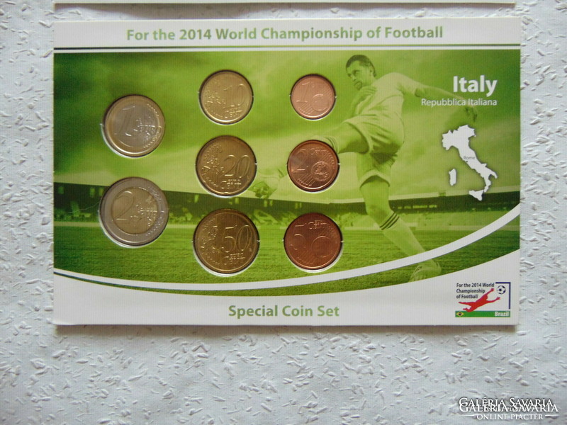 Olaszország Foci VB 8 darab érme 2014 bliszterben !