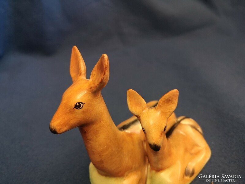 Bodrogkeresztúr ceramics - deer with kid