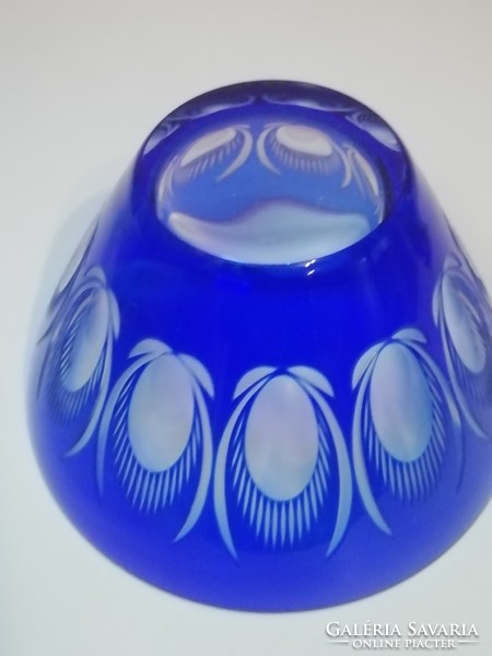 Blue small glass bowl