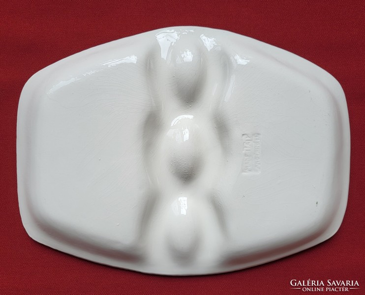 Italian ceramic egg holder egg serving bowl Easter plate egg bowl