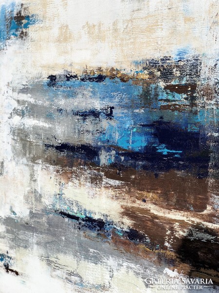 Andrea elek - rodos - abstract painting - 80x130 cm