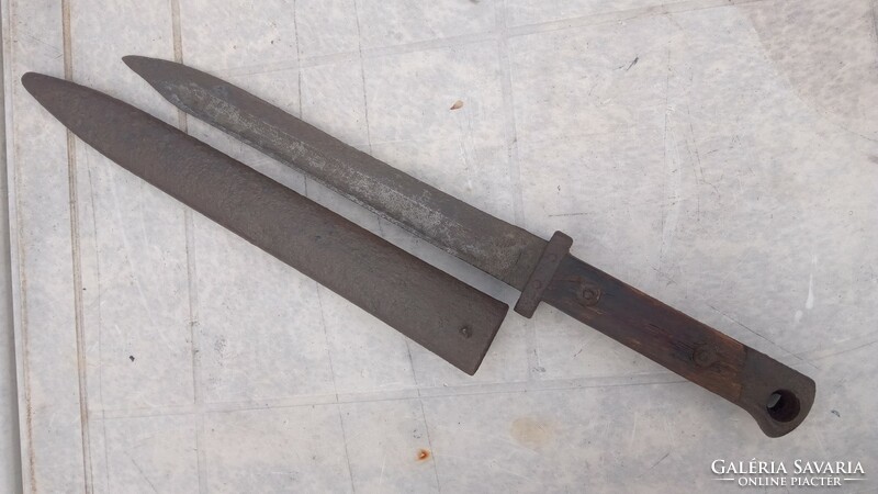 A werndl and a mannlicher bayonet, bayonet together