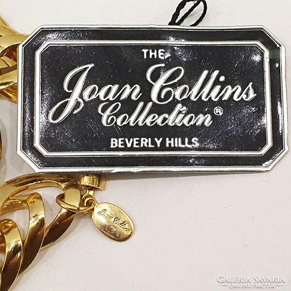 Joan collins beverly hills dynasty collection crystal 18kt gold plated necklace