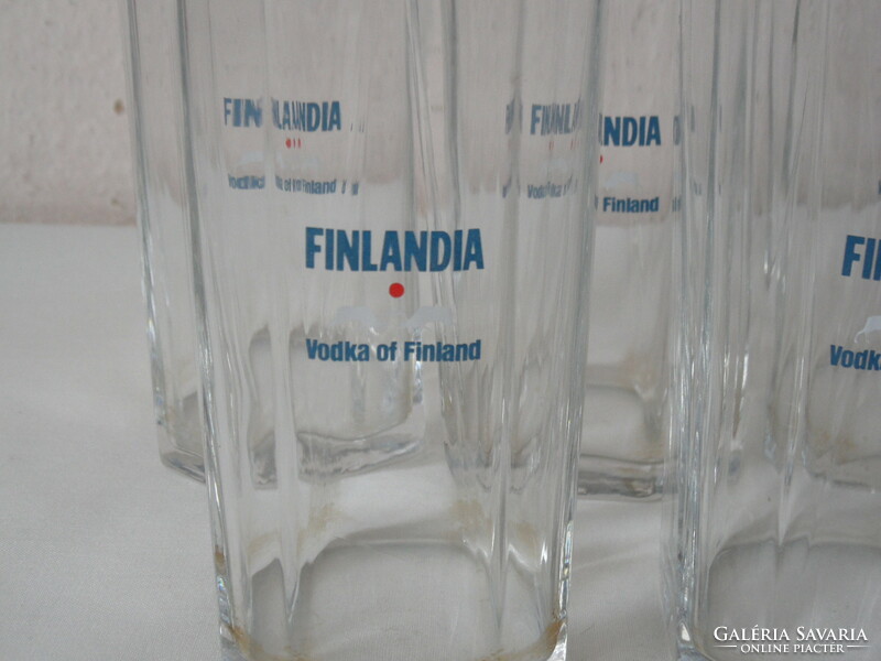 FINLANDIA üveg pohár ( 4 db. )