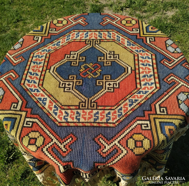 Old kelim tablecloth with Caucasian pattern