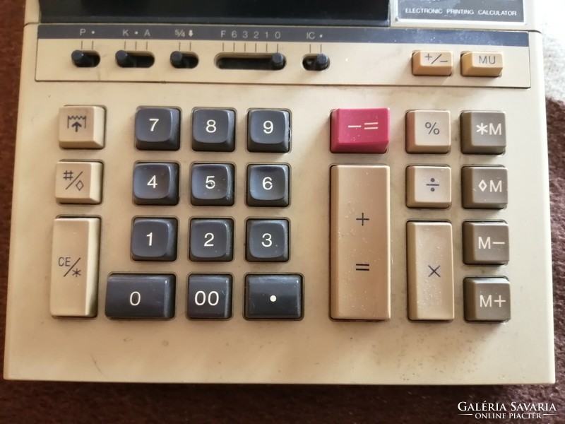 Sharp el-2607 tape calculator from the '80s. Made in Japan.