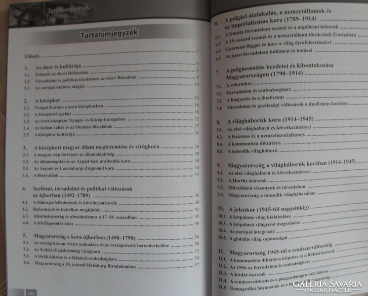 Szabolcs Boronkai: outline of graduation topics in history, intermediate level (maximum)