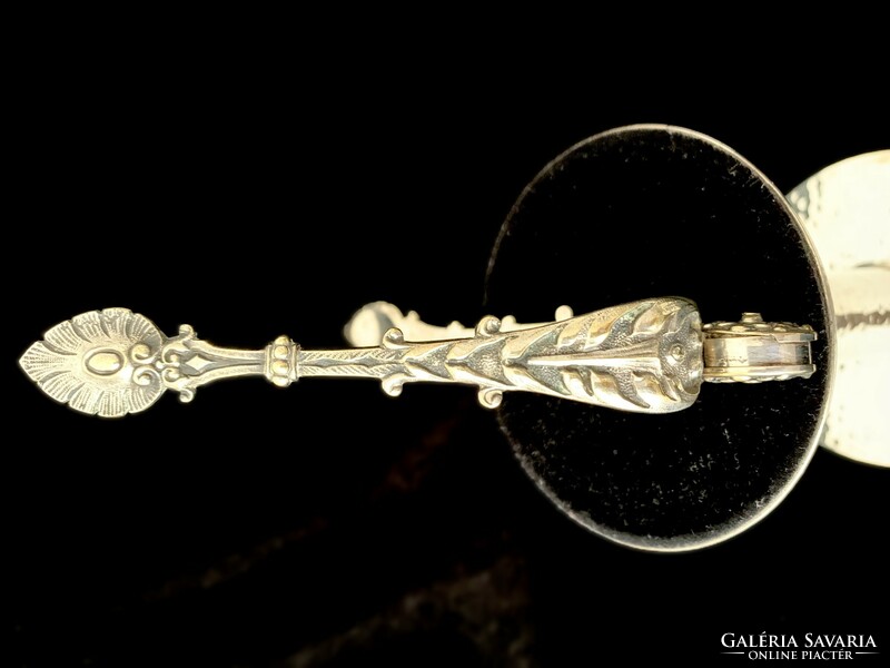 Antique silver-plated sugar tongs