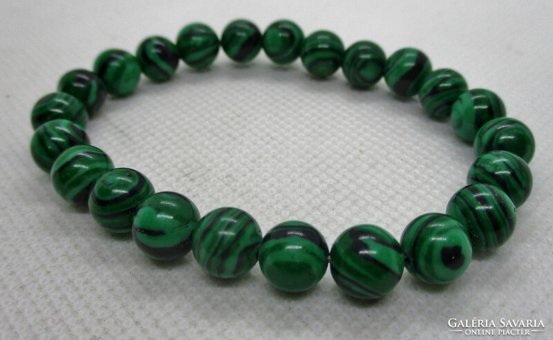 Very nice little rubber malachite bracelet