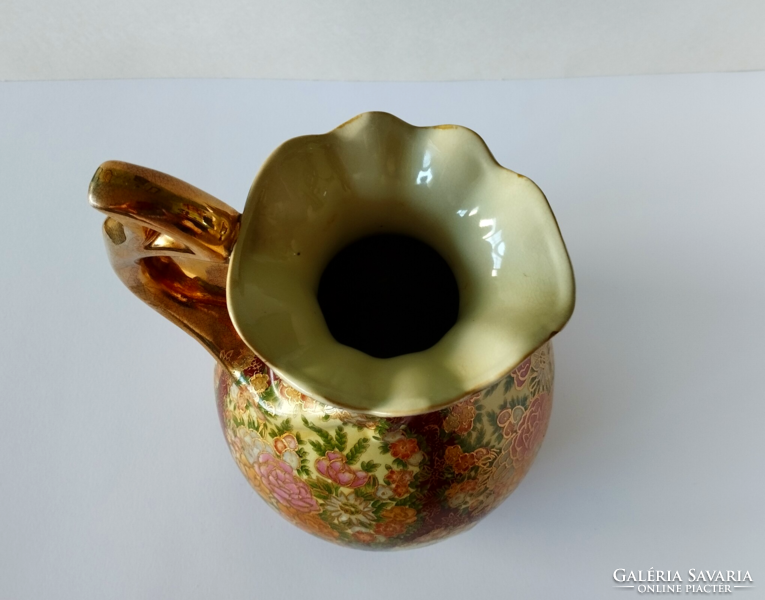 A curiosity! Beautiful Japanese royal satsuma porcelain large water jug