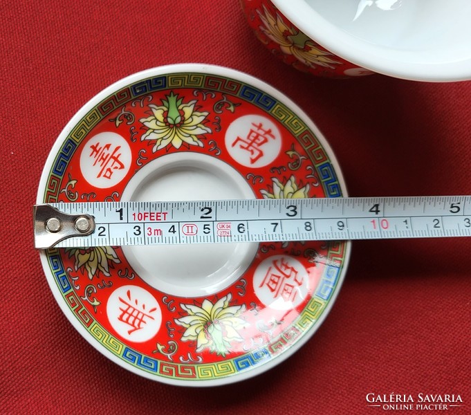 Kínai porcelán teás kávés csésze csészealj tányér