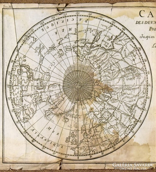 XVIII. sz. francia térképész (?): A FÖLD 2 PÓLUSA