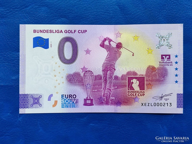 Germany 0 euro 2024 golf cup! Rare commemorative paper money! Ouch!