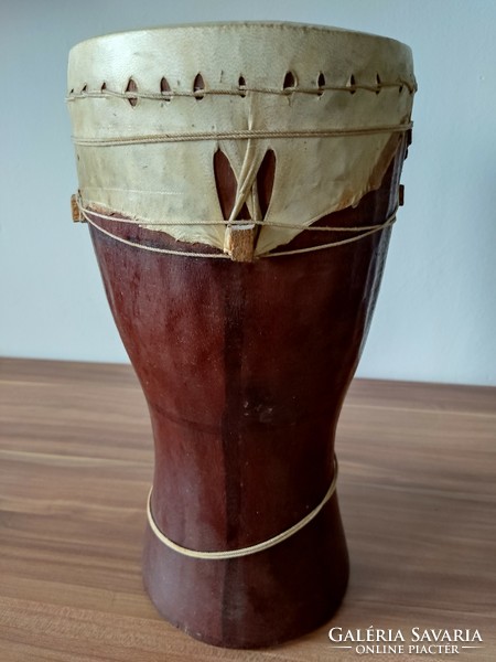 African wooden drum