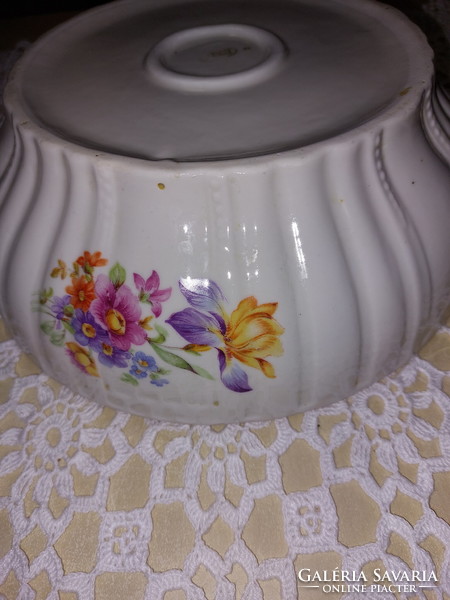 Zsolnay beautiful floral wall bowl