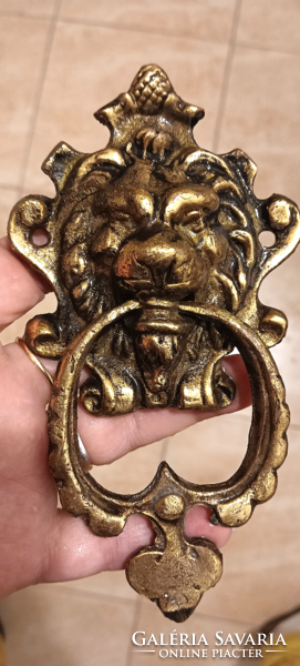 Réz oroszlán fej formájú ajtó kopogtató