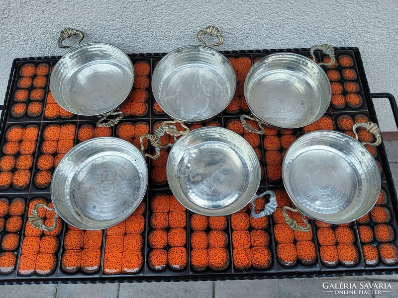 Authentic Turkish copper pans, handmade 6 pcs. Negotiable!!