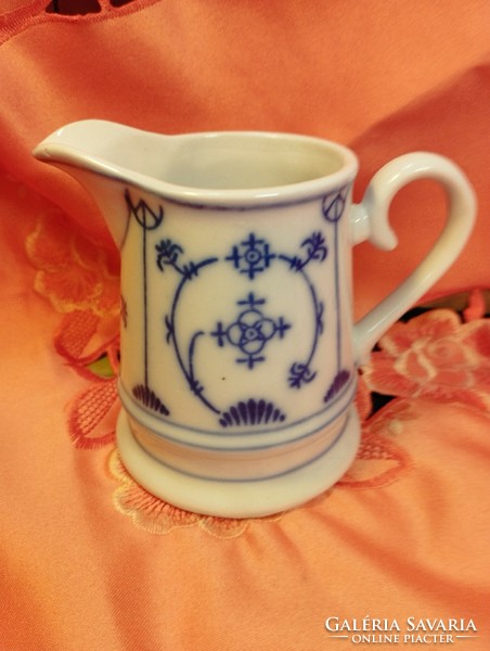 Immortelle patterned porcelain milk and cream spout for replacement