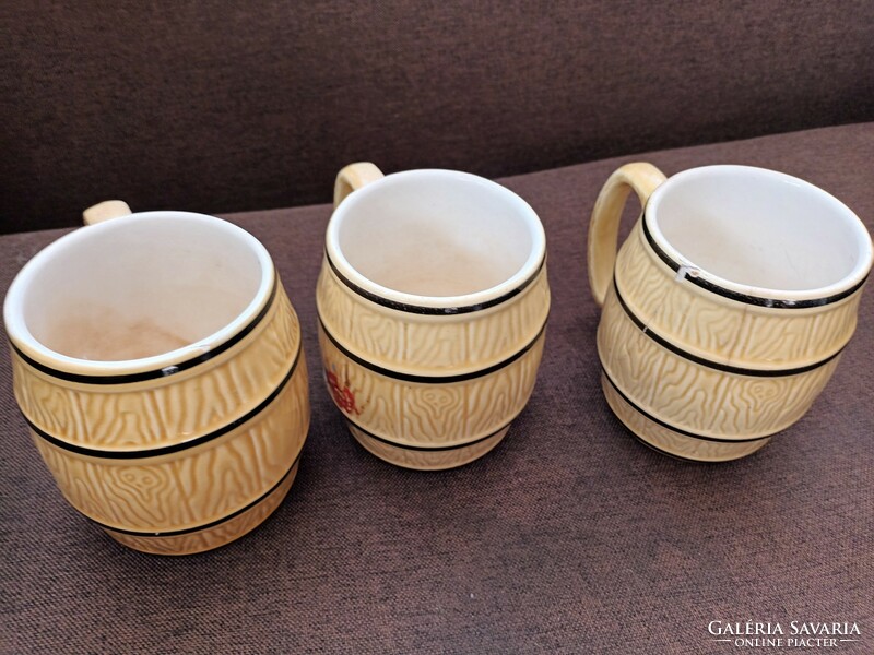 3 small pestle and granite porcelain jugs in one