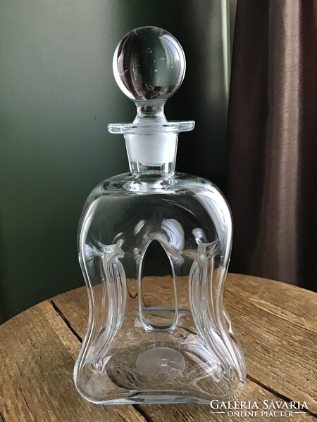 Old Danish Holmegaard glass bottle