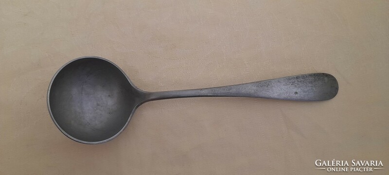 Alpakka alpaca sauce spoon 21cm old 04