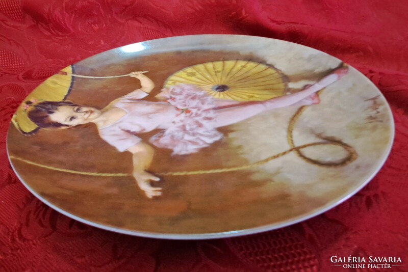 Ballerina decorative plate Chinese circus porcelain plate (l4459)