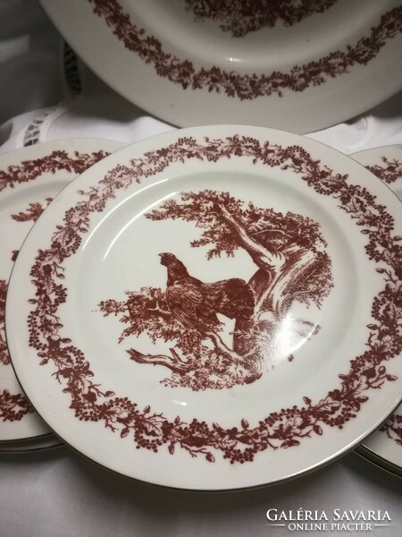 Porcelain /ilmenau/ German serving plate + small plates