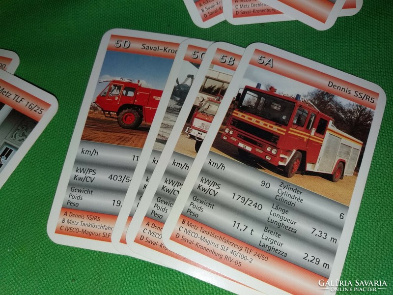 Extremely rare Berlin card factory fire engine quartet complete with box as shown in the pictures