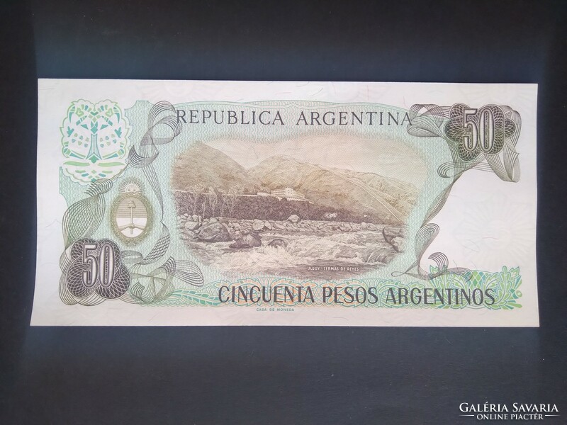 Argentína 50 Pesos Argentinos 1983 Unc