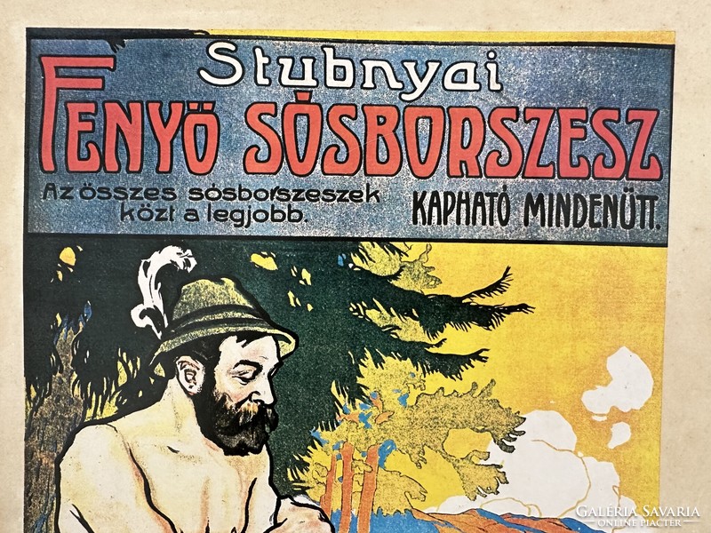 Stubnyai Fenyő sósborszesz Földes Imre plakát