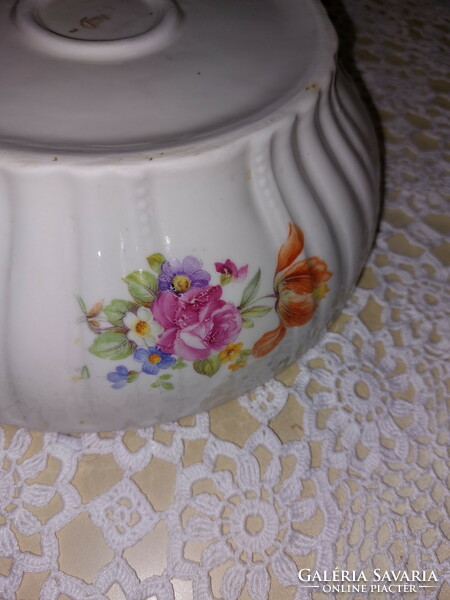 Zsolnay beautiful floral wall bowl