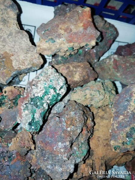 Malachite raw minerals about 120 old collection