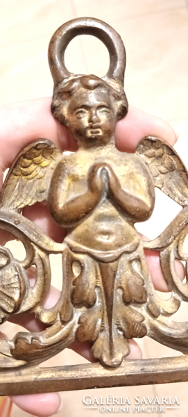 Copper decorative element in the shape of an angel